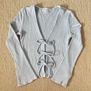 Reformation Malone Top Sky Size Small